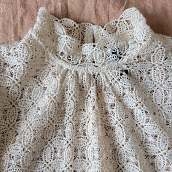 Mango guipure cotton blouse - like new condition - Picture 4 of 6